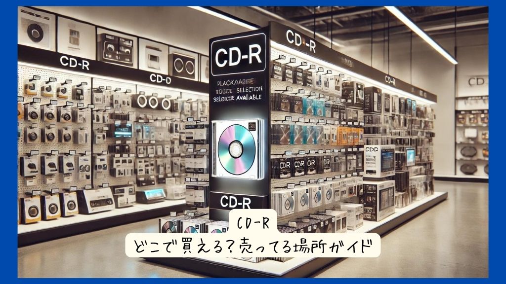 CD-Rはどこで買える？家電量販店など実店舗など売ってる場所ガイド