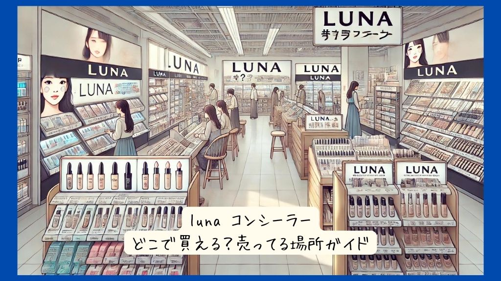 luna コンシーラーはどこで買える？ドラッグストア・マツキヨ・ウェルシアなど実店舗で売ってる場所ガイド